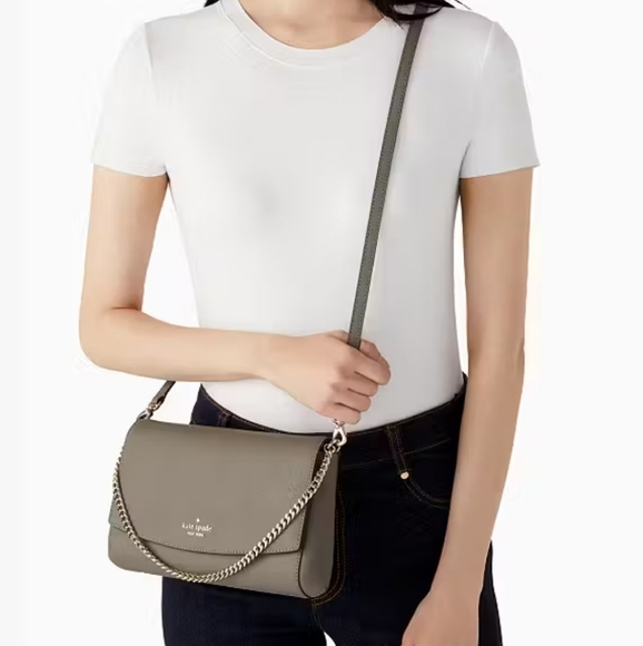 ⭐️40% Off⭐️ Kate Spade Laurel Way Greer Crossbody Bag in Thunder Cloud - Picture 3 of 10